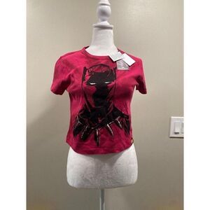 Short Sleeve‎ crop top Marvel Black Panther size xs